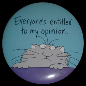 Everyone's Entitled to My Opinion