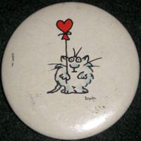 Cat With Heart Balloon