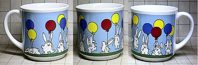 Bunnies with balloons