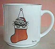 Cat in Christmas Stocking