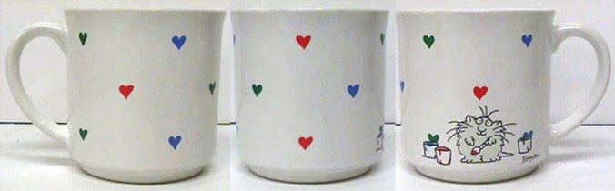 Cat Painting Hearts